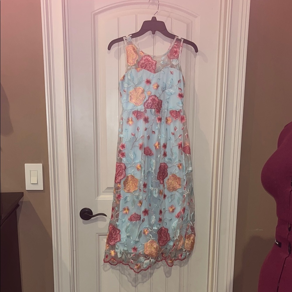 Floral Embroidered Dress